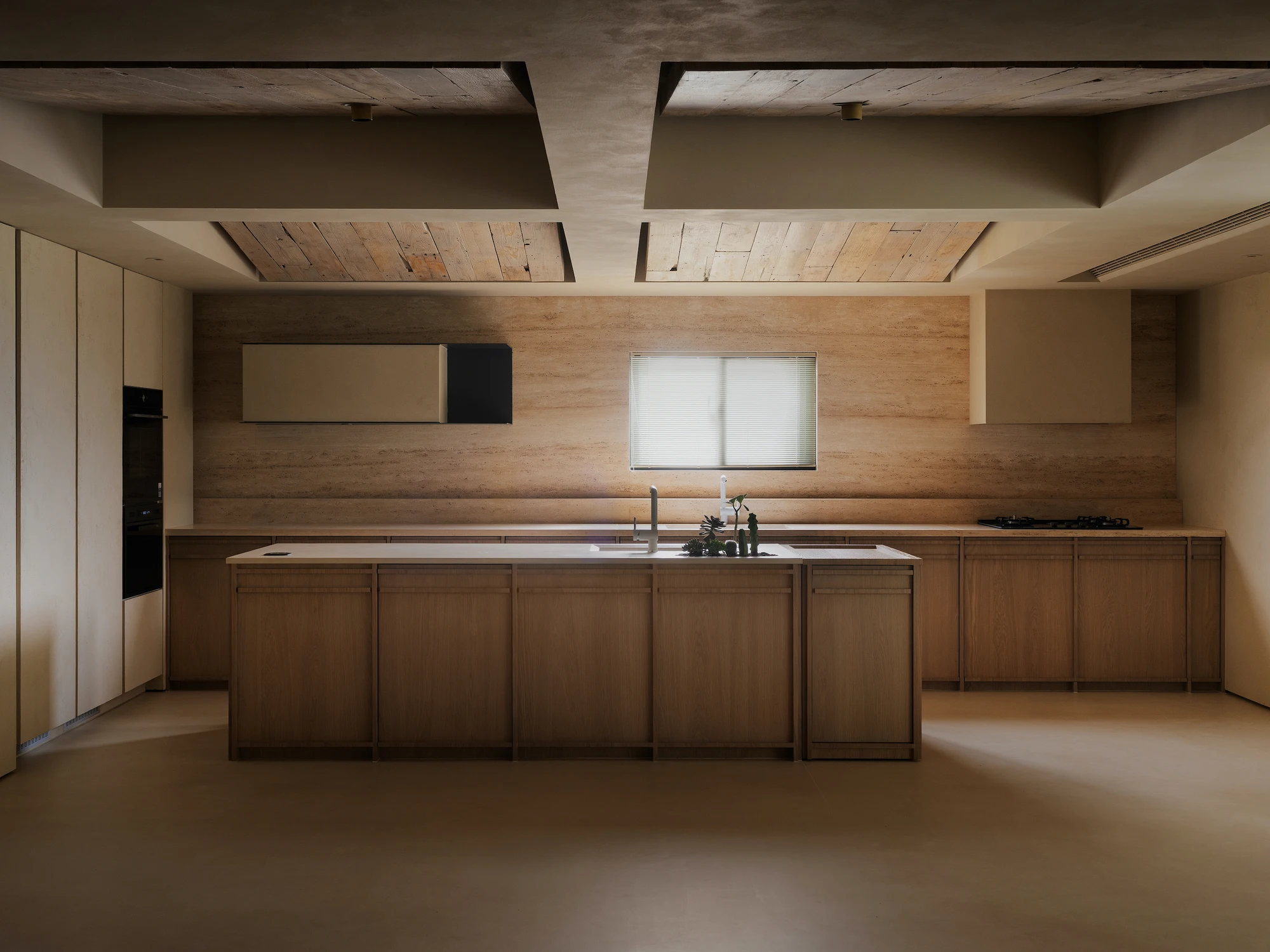 Solid Wood Minimalism Pantry Furniture for Kitchen Home Custom Design Kitchen Cabinet with Island Table - Image 2