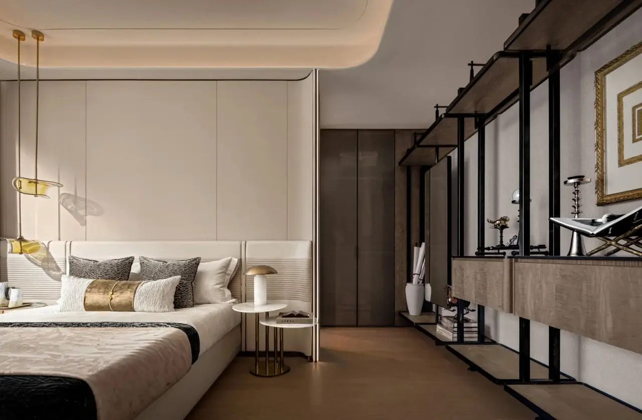 Luxury Apartment Villa Design One Stop Turnkey Solution Interior Design High-End Villa High-End Custom Bed Custom Metal Screen - Image 5