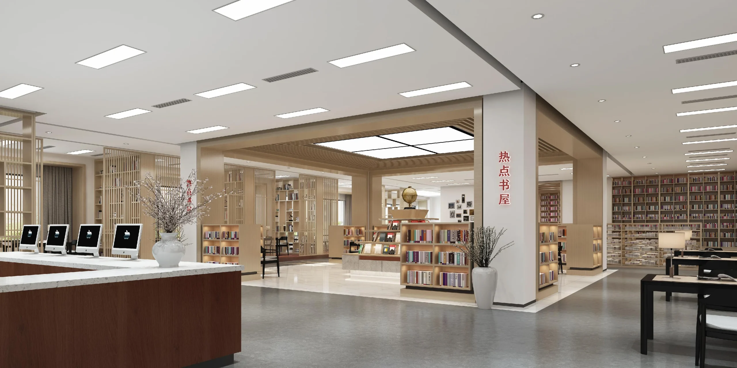 Library Bookshelf Steel Bookshelves for Archives Reading Room Bookshelves Bookstore Bookshop Book Wall StudyRoom Cultural Center - Image 5