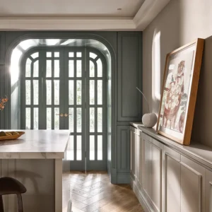 Nordic Modern Design Elegant and Simple Wood Kitchen Cabinet Premium Quality Kitchen Furniture for Apartments