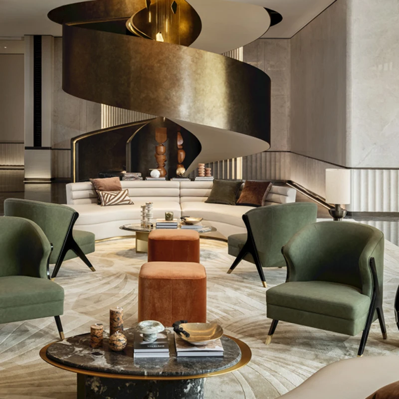 Custom Made Modern Restaurant Furniture Set Soft Interior Design for Coffee Shops Cafes Hotels Villas-One Stop Solution - Image 3