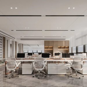 Modern Matt Finish Wooden Office Desk Cubicle Partition Workstation Storage Office Furniture Whole Project