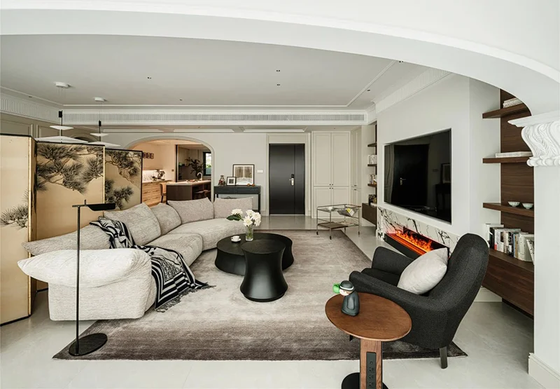 Solid Wood Home Furniture Full Design Kitchen Cupboard Set Islands Cabinet for Villa Apartment - Image 9