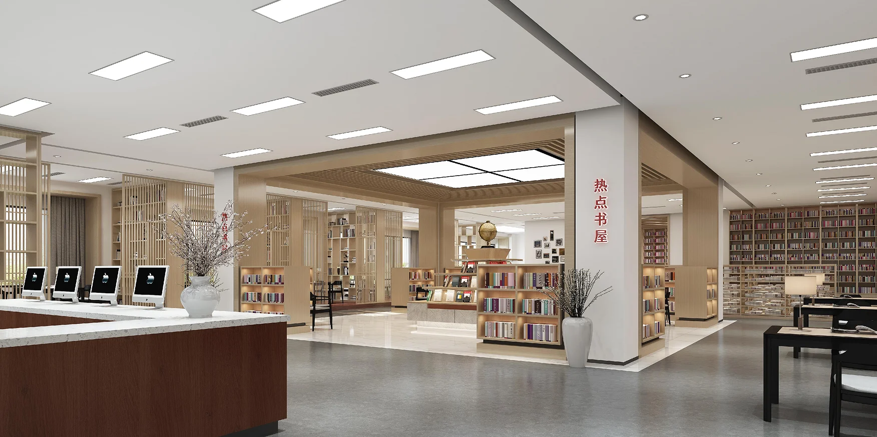 Library Bookshelf Steel Bookshelves for Archives Reading Room Bookshelves Bookstore Bookshop Book Wall StudyRoom Cultural Center - Image 8