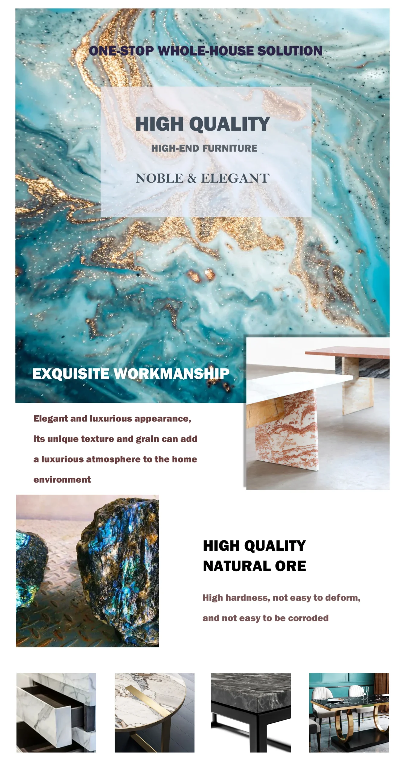 Modern 6-Piece Dining Set with Table Chairs Tablecloth Sintered Stone Travertine Marble Material for Stylish Dinning Room - Image 13