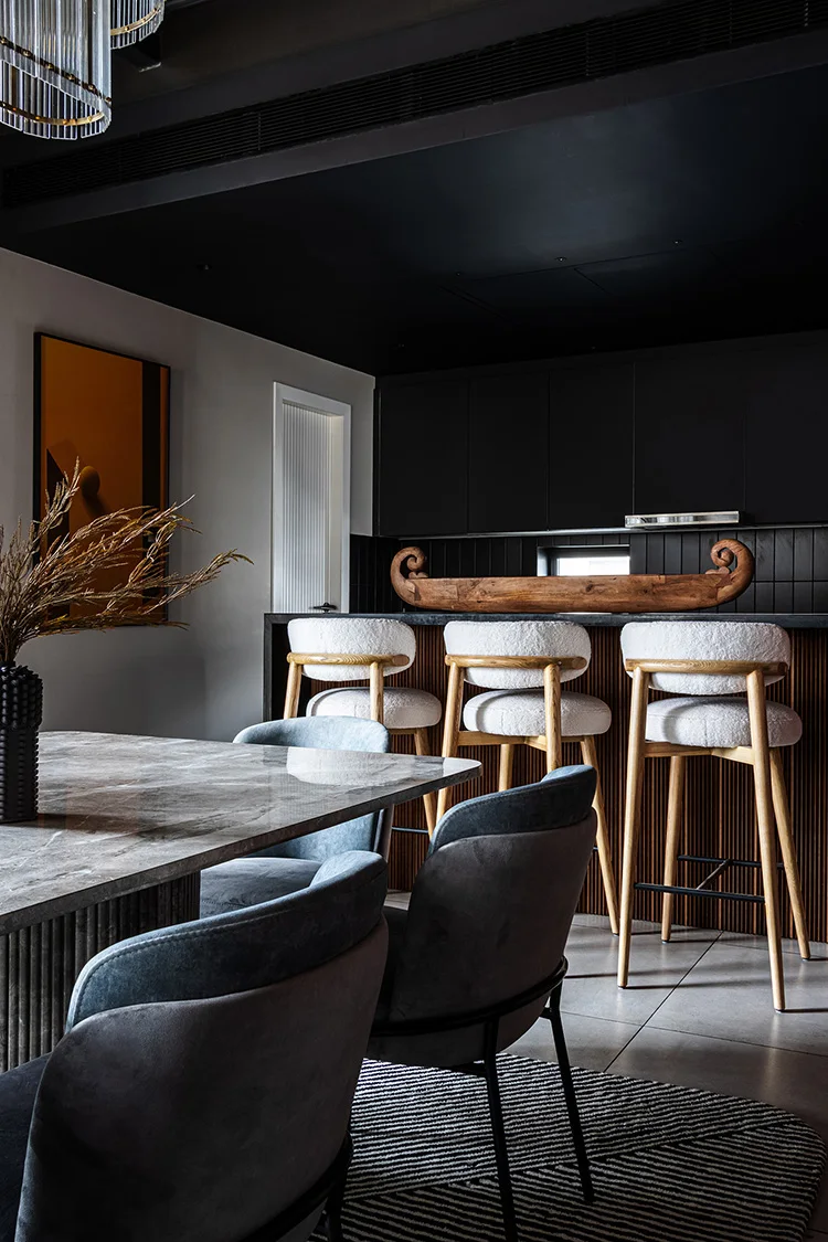 Restaurant Bar Chair Nordic Luxury Modern Bar Stool Set for Hotels Villas & Apartments for Pool Table & Kitchen Living Room Set - Image 4