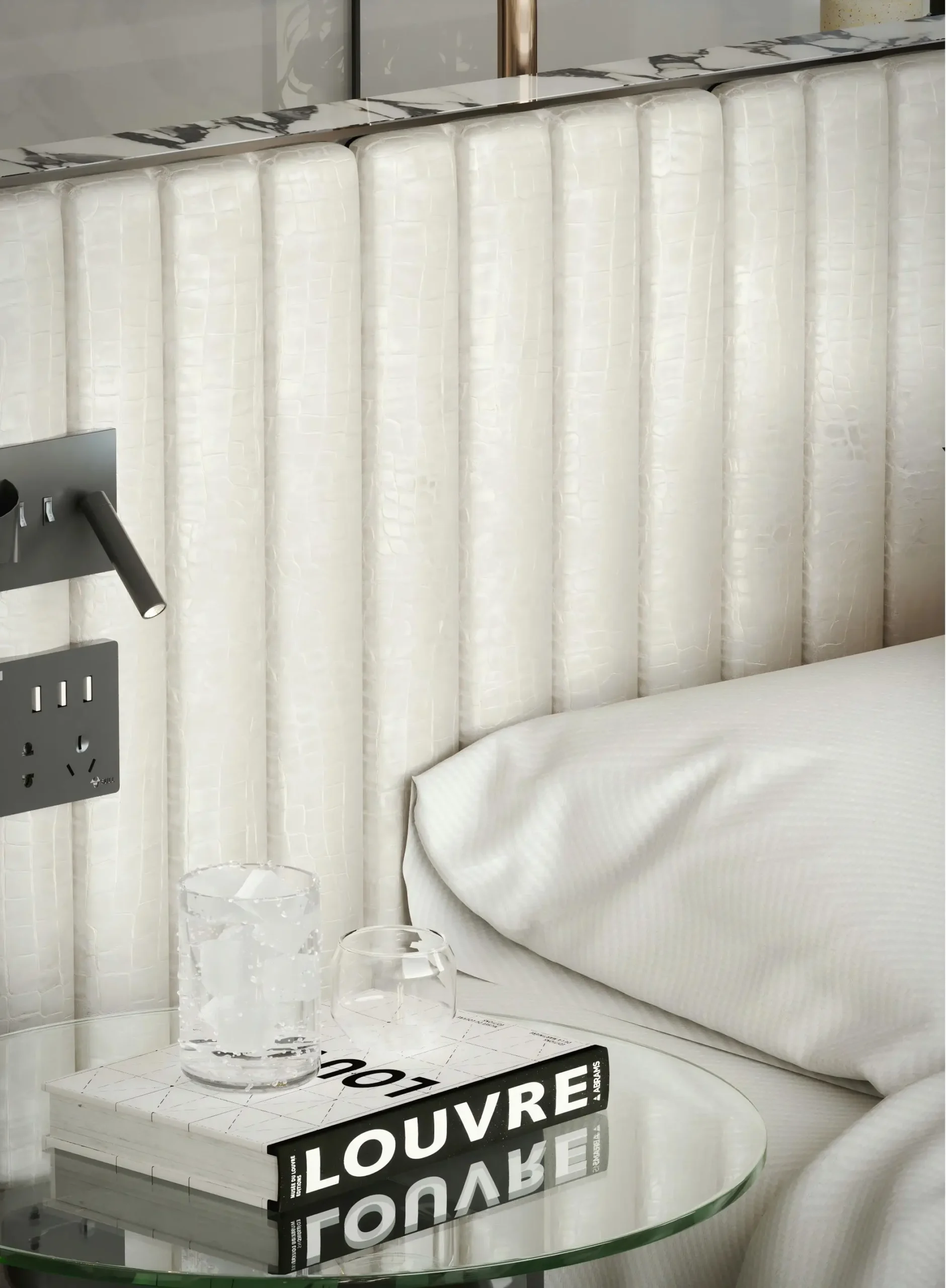 Modern Hotel Suite Furniture Hotel Design Suite King-Size Bed Suite King-Size Bed Suitcase Stand High-End Hotel Suite Furniture - Image 9