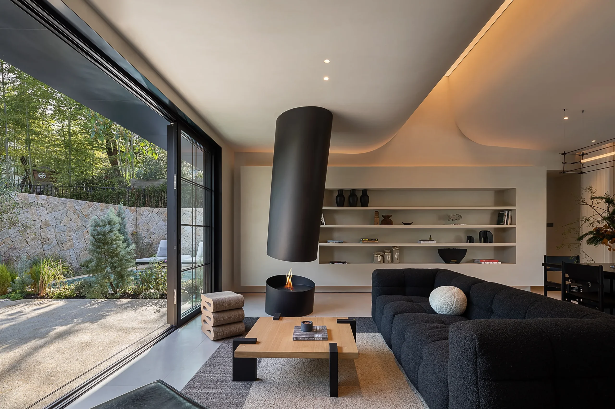 Custom Furniture TV Set Wall Cabinet Hotel Suit Villa Design Sitting Room Bedroom Sofa - Image 6