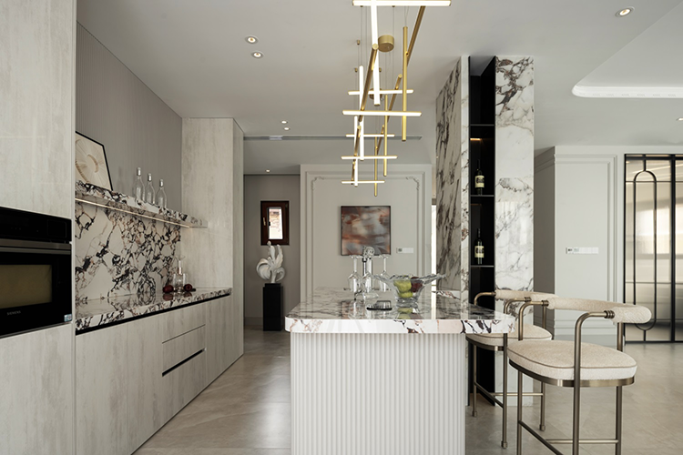 Hotel Vanity High-End Light Luxury Large Wall-Mounted Bathroom Vanity Cabinet with Bath Mirrors Solid Wood Carcase Marble - Image 10