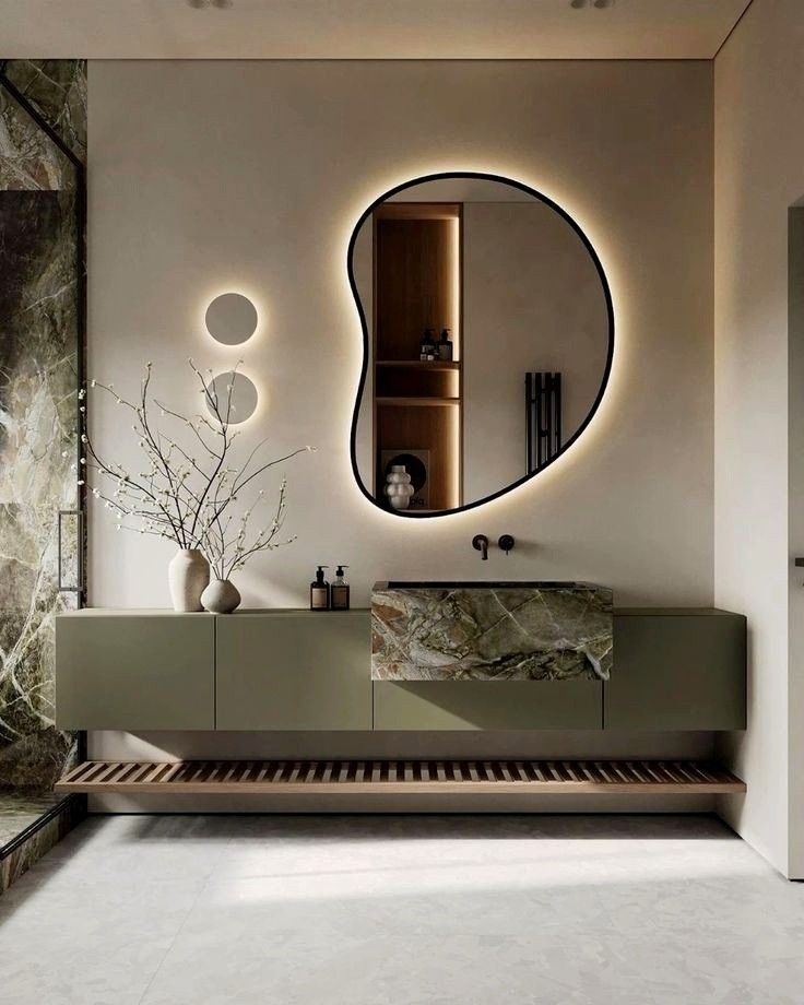 Hotel Vanity Villa High-End Light Luxury Large Wall-Mounted Bathroom Vanity Cabinet with Bath Mirrors Solid Wood Carcase Marble