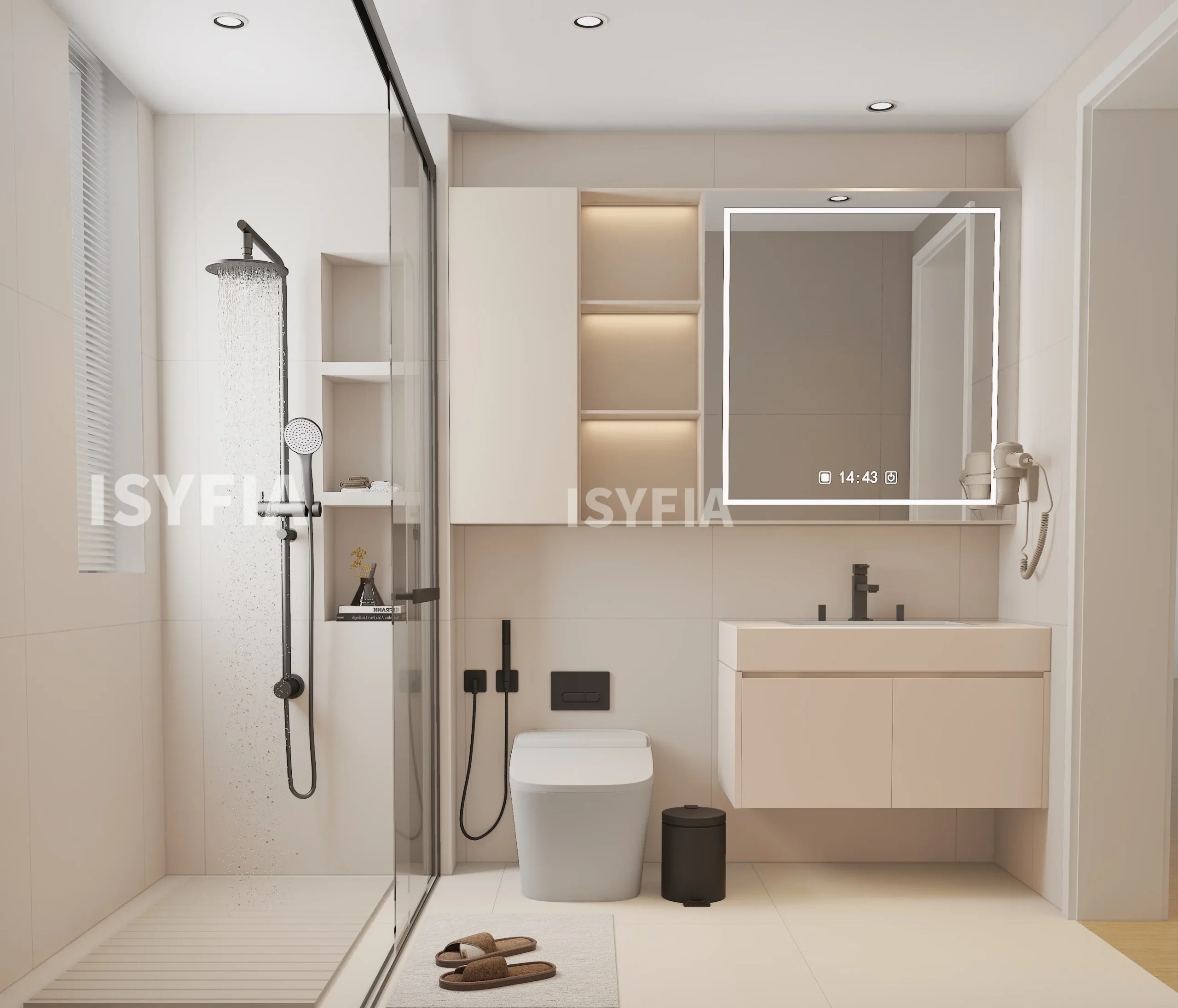 Minimalist Bathroom Cabinetry One-Stop Customizable Furniture Solutions Enhance Your Apartment or Villa - Image 8