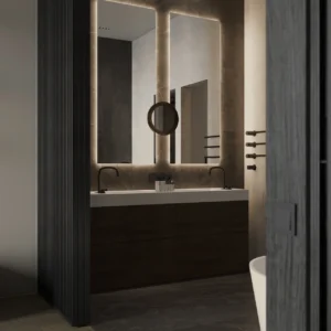 Hotel Vanity Apartment Vanity Villa Washing Room Bathroom Cabinet Apartment for Modern Bathrooms Minimalist Bathroom Cabinet